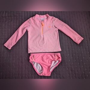 Carter's Pink Bikini Swim Set with Rashguard